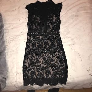 NWT Black Lace LF Dress